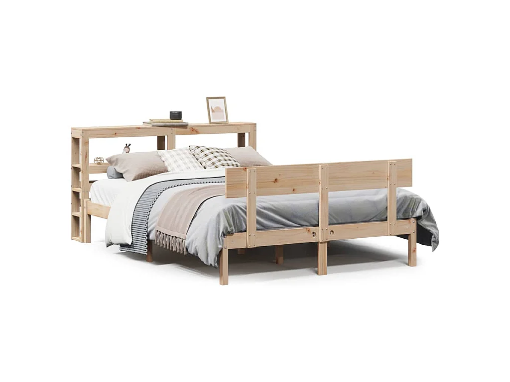 Bedframe zonder matras massief grenenhout 160x200 cm
