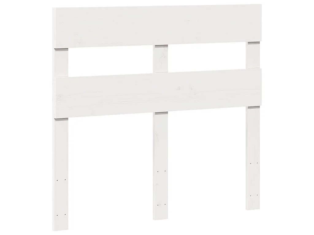 Estructura de cama sin colchón madera de pino blanca 90x200 cm