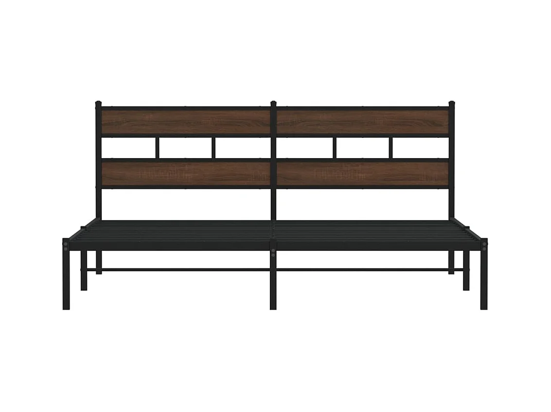 Cadre de lit sans matelas avec tête de lit 180x200 cm