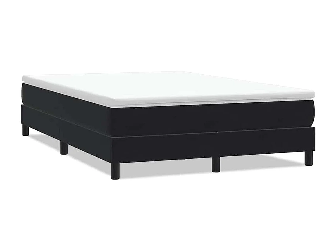 Boxspringbett ohne Matratze Schwarz 140x220 cm Samt