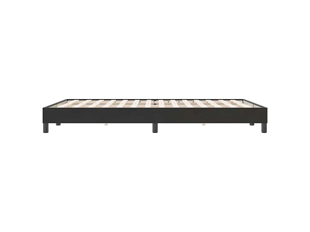 Cama box spring sin colchón negro terciopelo 140x220 cm
