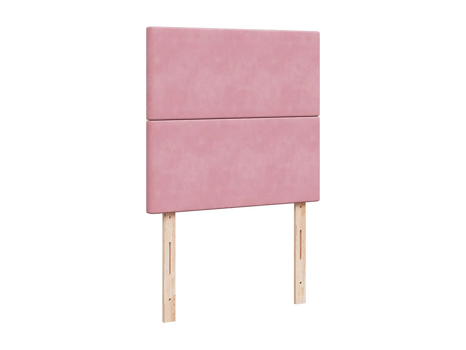 Cama box spring con colchón terciopelo rosa 90x190 cm