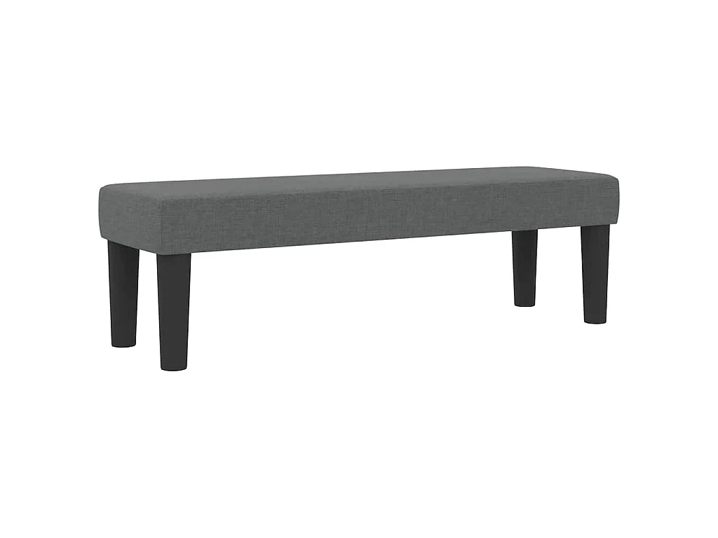 Boxspringbed met kussen Donkergrijs 140 x 200 cm Stof