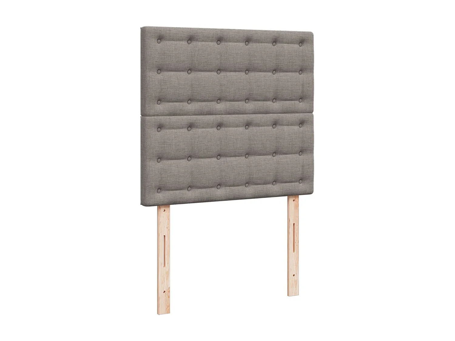 Boxspring met matras stof taupe 100x200 cm