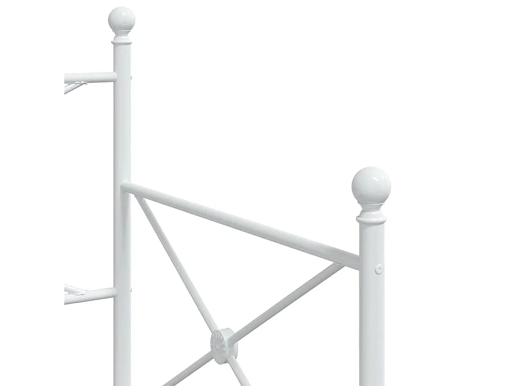 Divano Letto Estraibile senza Materasso Bianco 90x200cm Acciaio
