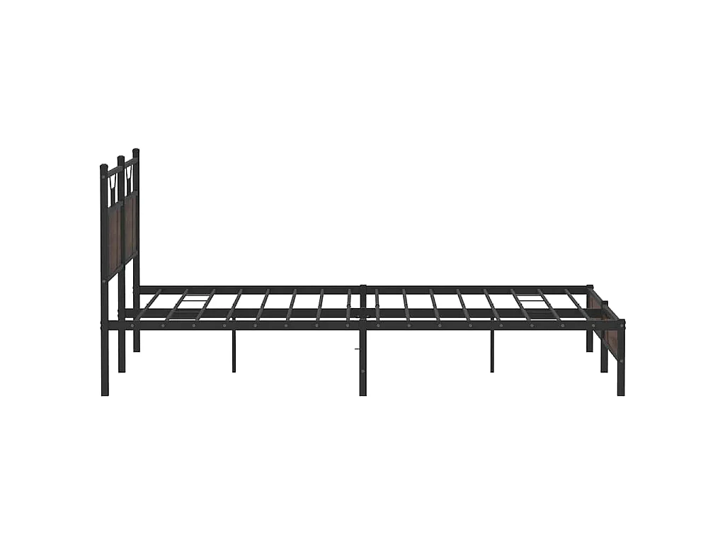 Bedframe zonder matras bewerkt hout bruin eikenkleur 160x200 cm