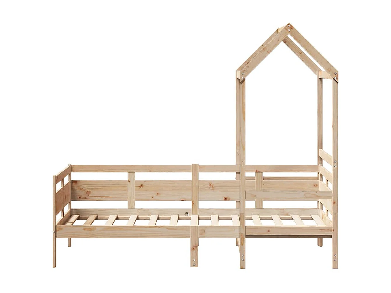 Slaapbank met huisje 90x190 cm massief grenenhout