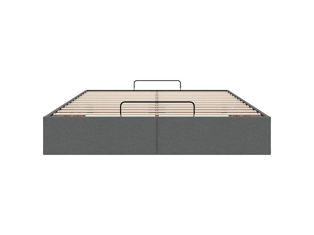 Bedframe zonder matras 140x200 cm stof donkergrijs