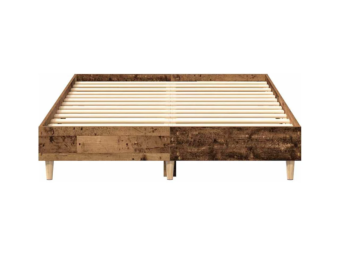 Bettgestell ohne Matratze Altholz-Optik 140x190cm Holzwerkstoff