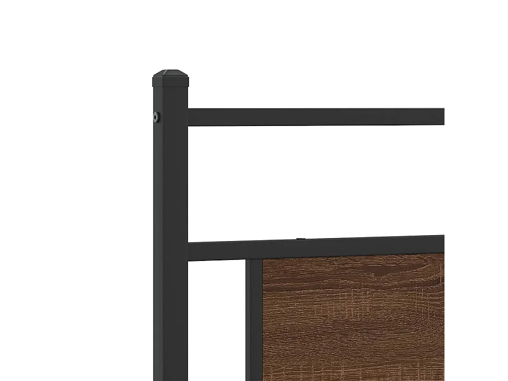 Cadre de lit sans matelas chêne marron 100x200 cm