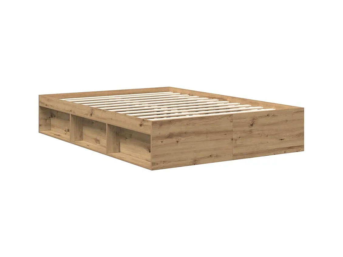 Bettgestell ohne Matratze Artisan-Eiche 140x200cm Holzwerkstoff