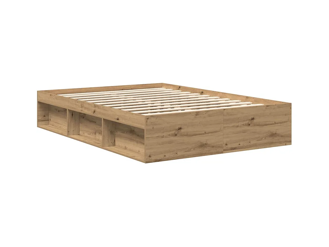 Bettgestell ohne Matratze Artisan-Eiche 140x200cm Holzwerkstoff