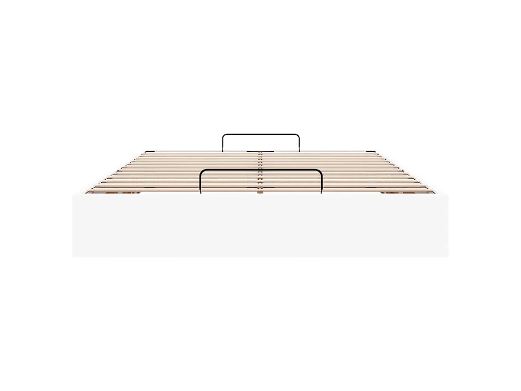 Estrutura de cama otomana sem colchão 140x190 cm branco