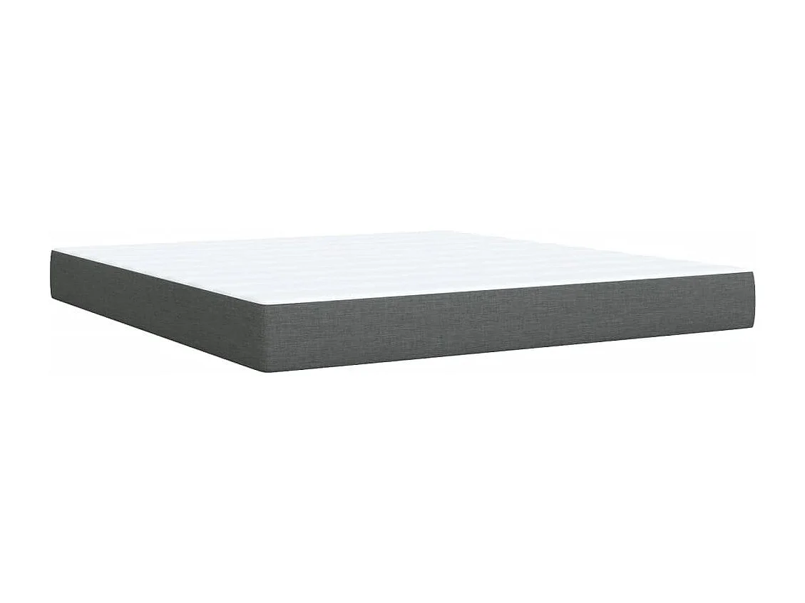 Boxspring met matras stof donkergrijs 180x200 cm