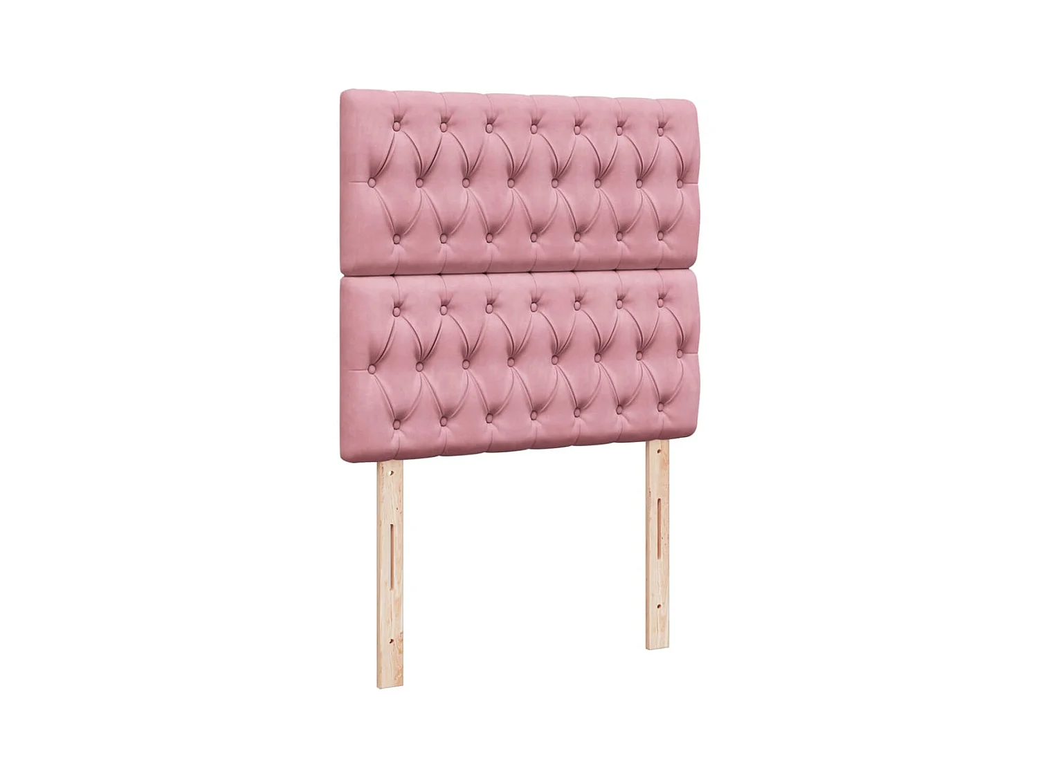 Sommier à lattes de lit avec matelas Rose 90x200 cm Velours