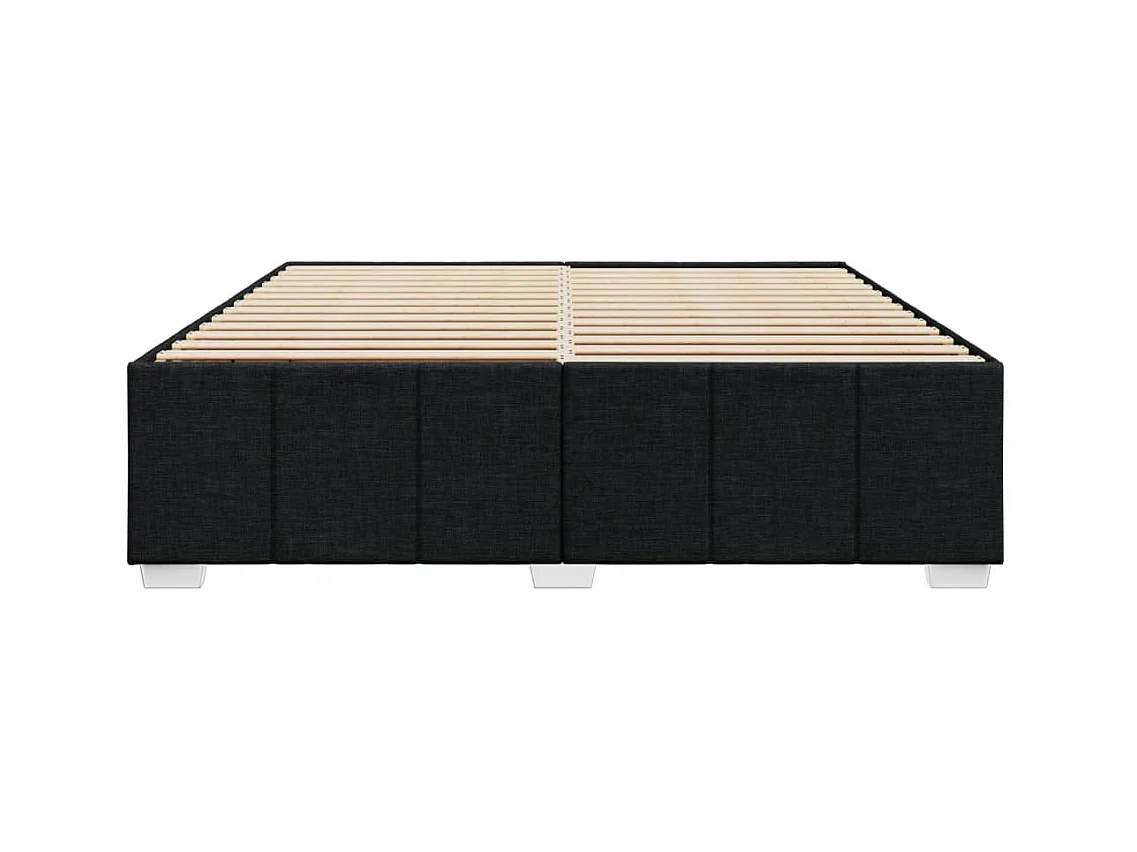 Cama sin colchón tela negro 180x200 cm
