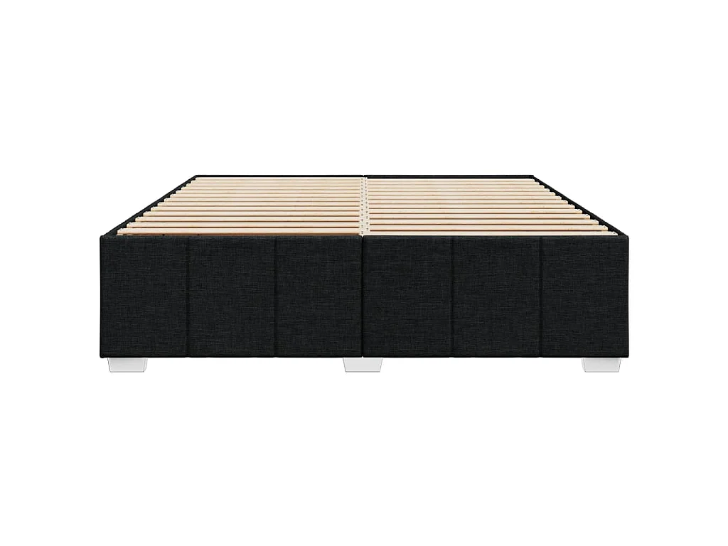 Bedframe zonder matras stof zwart 180x200 cm