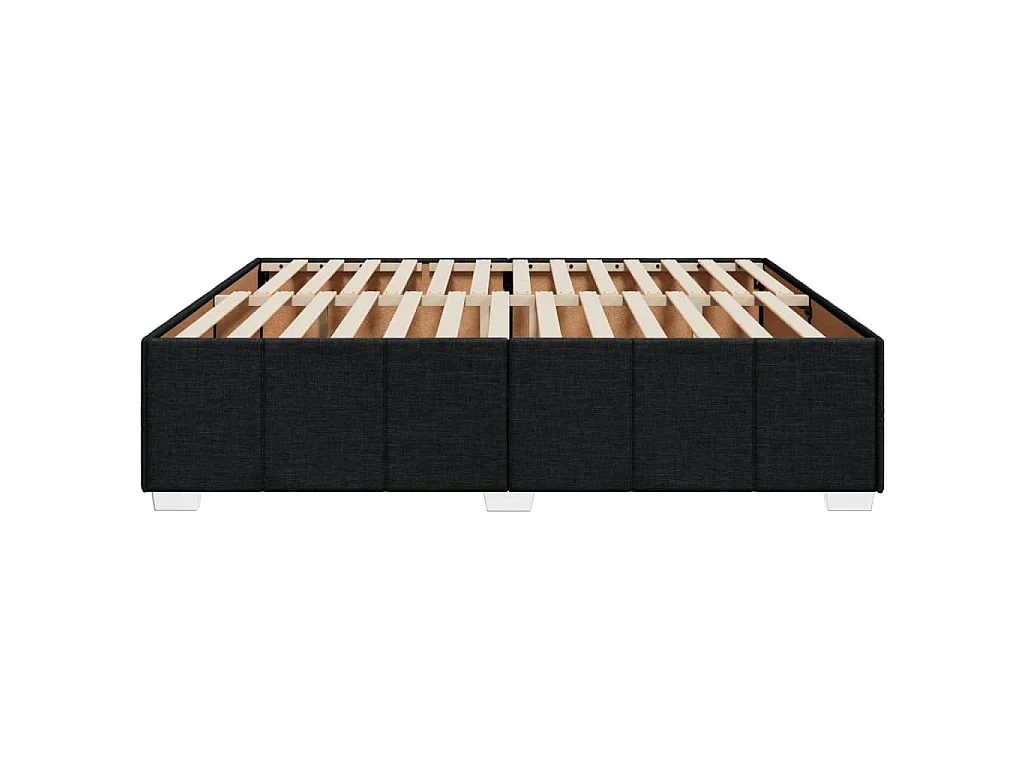 Bedframe zonder matras stof zwart 180x200 cm