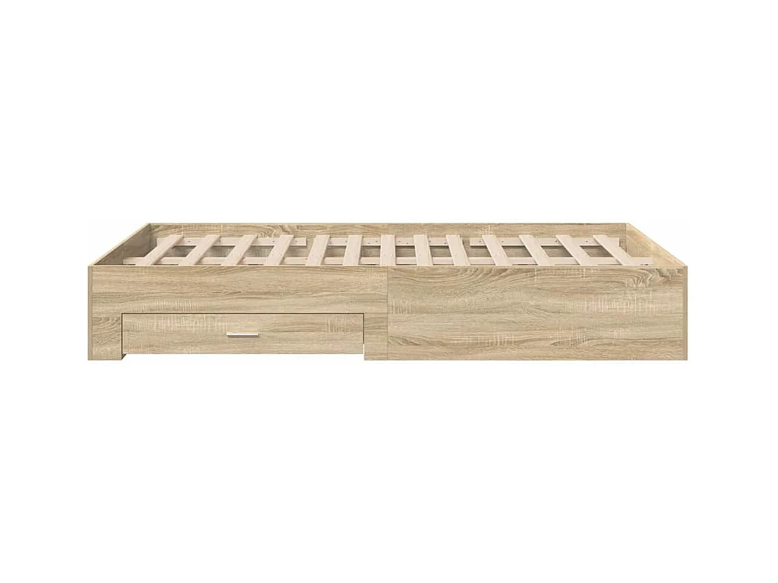 Bettgestell Braun 140 x 200 cm Holzwerkstoff