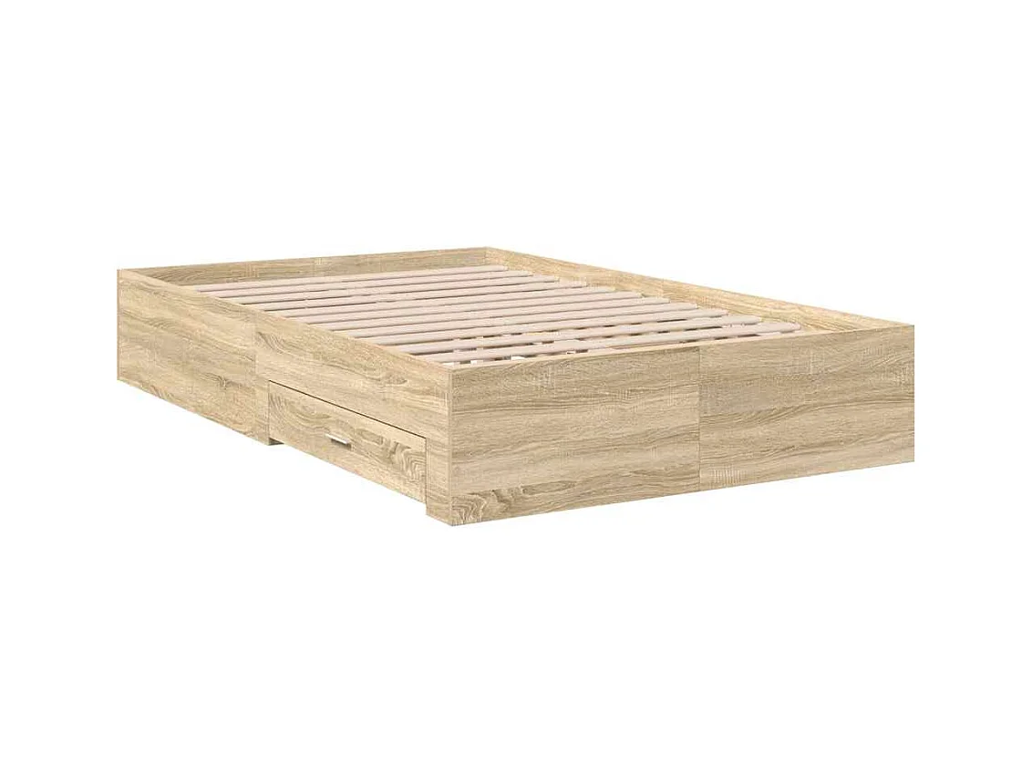 Bettgestell Braun 140 x 200 cm Holzwerkstoff