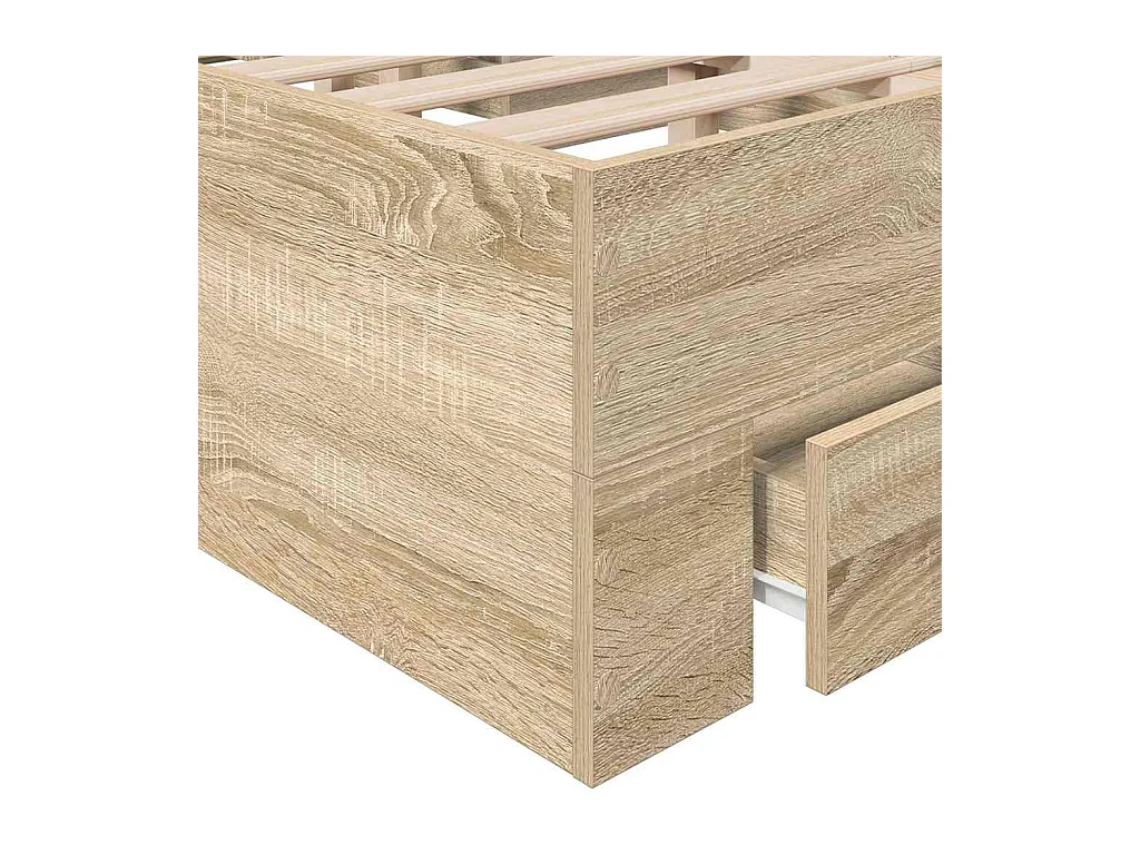 Bettgestell Braun 140 x 200 cm Holzwerkstoff