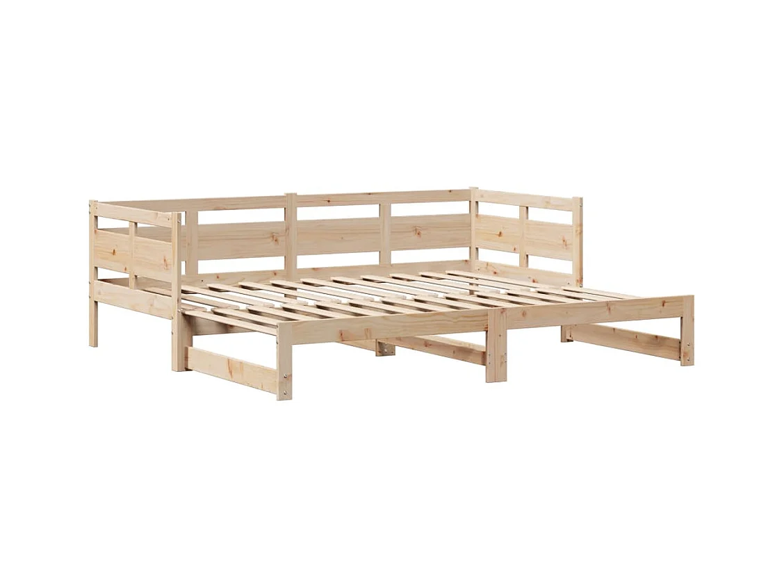 Tagesbett Ausziehbar mit Schubladen ohne Matratze 90x200 cm