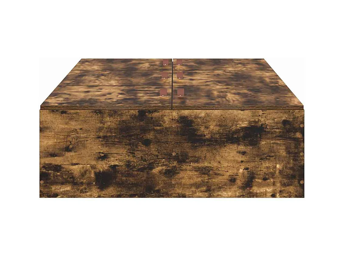 Cadre de lit Chêne fumé 90 x 190 cm Bois d'ingénierie