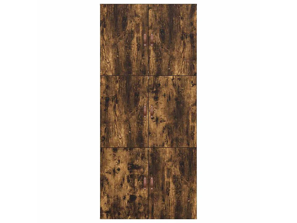 Cadre de lit avec rangement Chêne fumé 90 x 190 cm