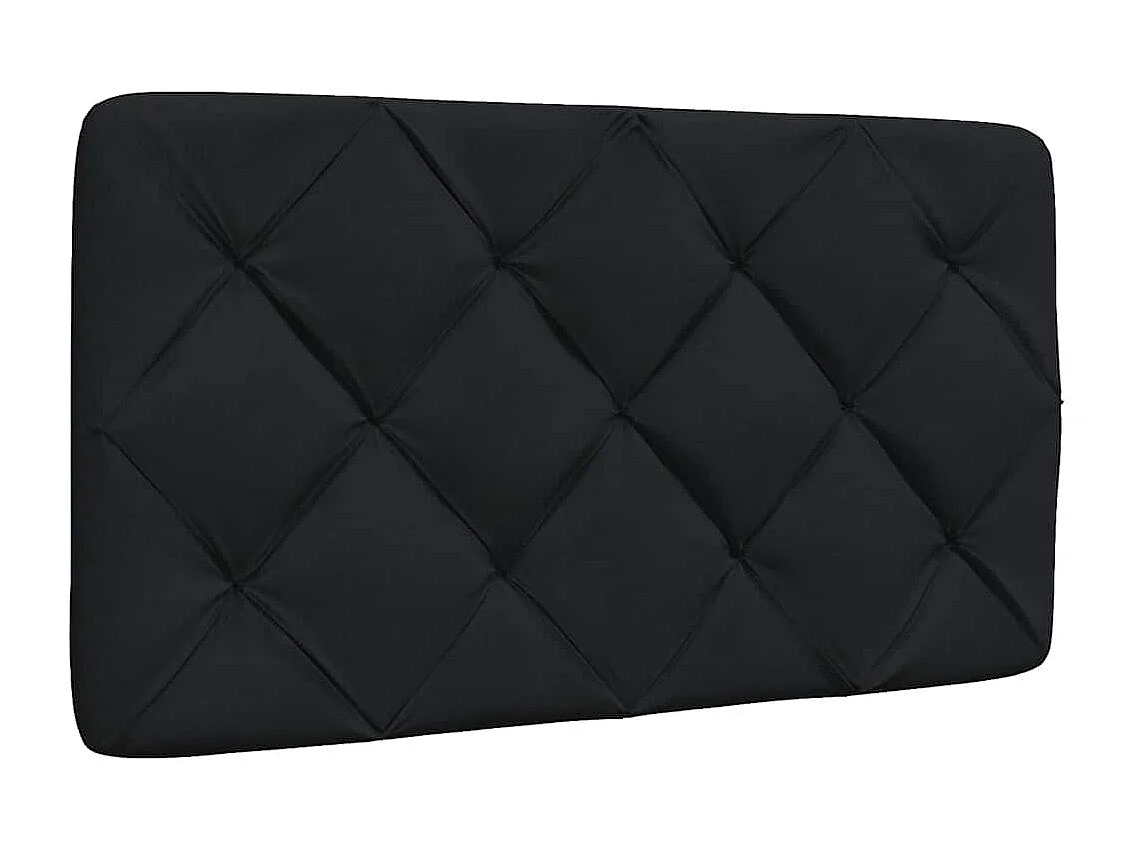 Estrutura de cama com LED sem colchão 90x200 cm tecido preto