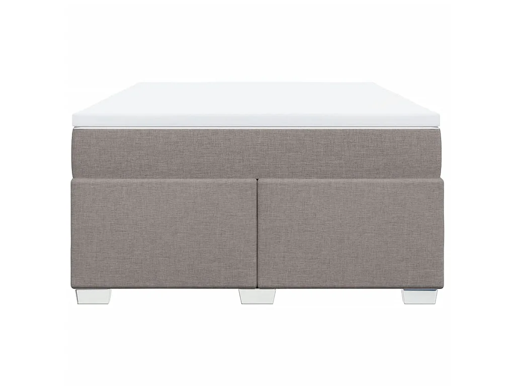 Boxspringbett mit Matratze Taupe 140x190 cm Stoff