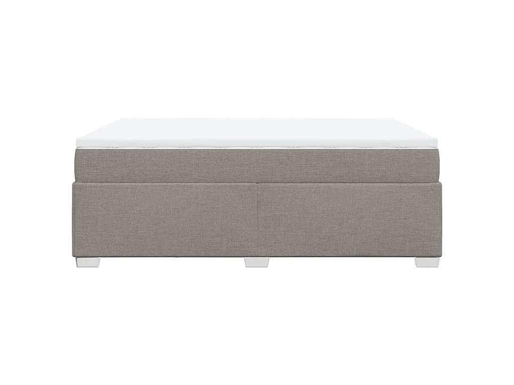 Boxspringbett mit Matratze Taupe 140x190 cm Stoff