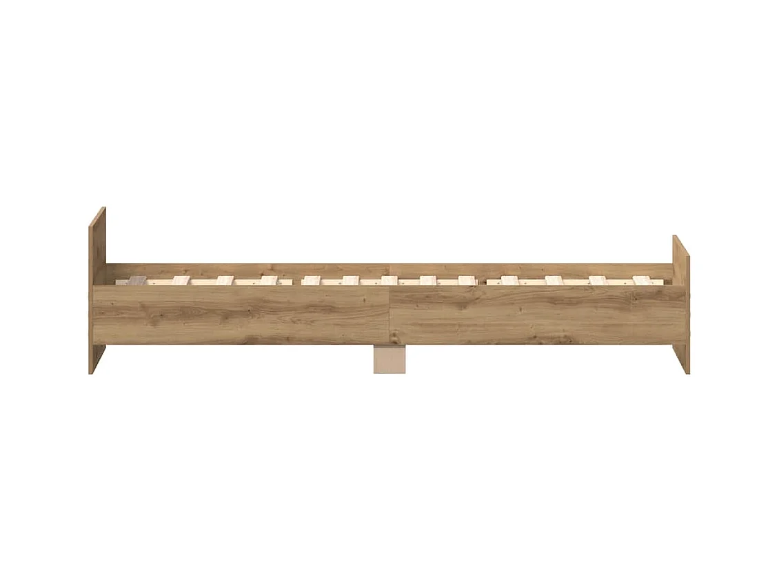 Bettgestell ohne Matratze Artisan-Eiche 90x190cm Holzwerkstoff