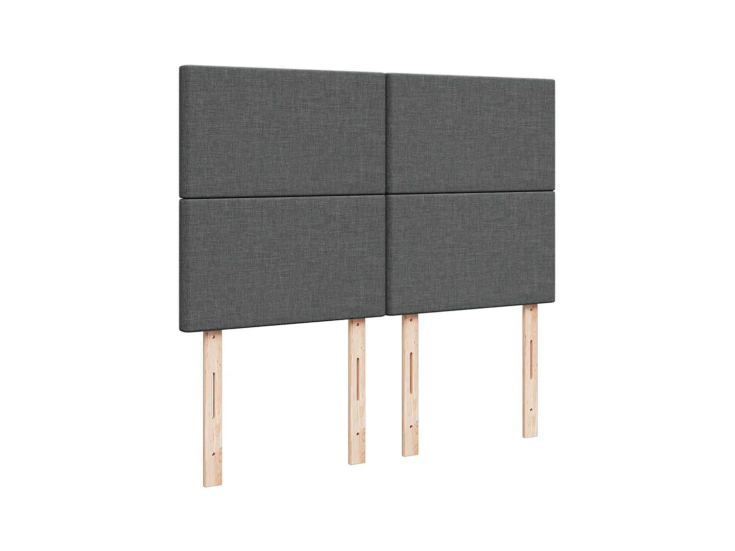 Ottoman-Bett mit Matratze & LEDs Dunkelgrau 140x190 cm Stoff