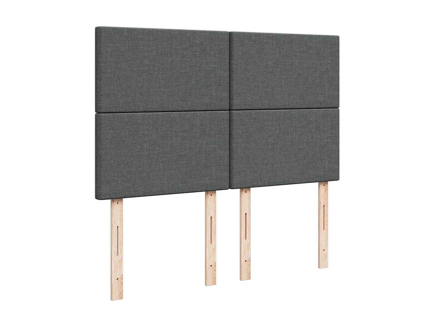 Ottoman bed met matras en LED's 140x190cm stof donkergrijs