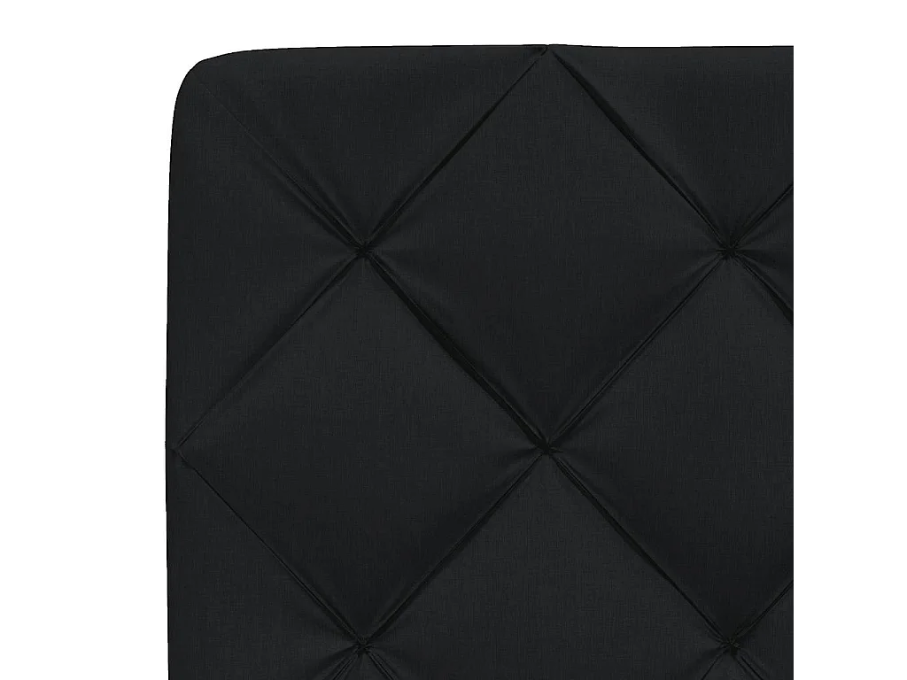 Cama com colchão 180x200 cm tecido preto