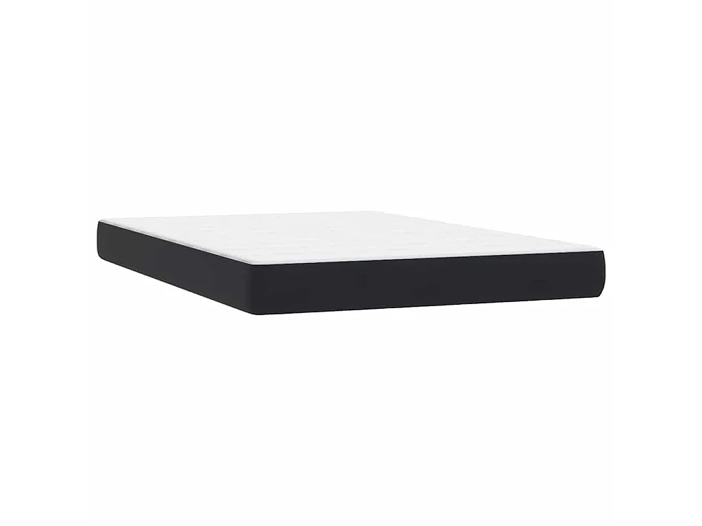 Cama box spring con colchón terciopelo negro 160x210 cm