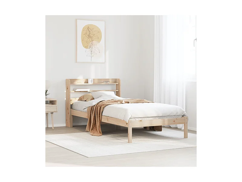 Bedframe zonder matras massief grenenhout 100x200 cm