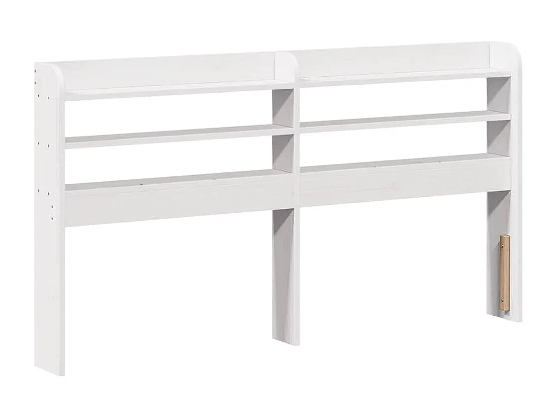 Bedframe met hoofdeinde zonder matras 140x200 cm wit