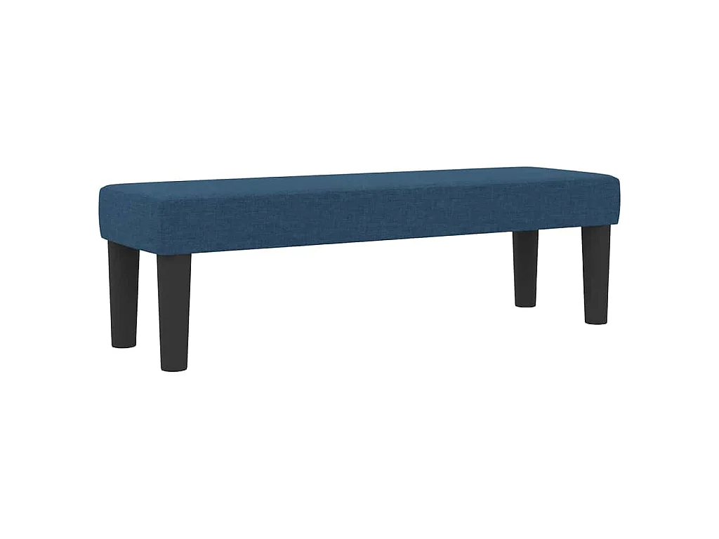 Letto a molle con testiera Blu 180 x 200 cm Tessuto