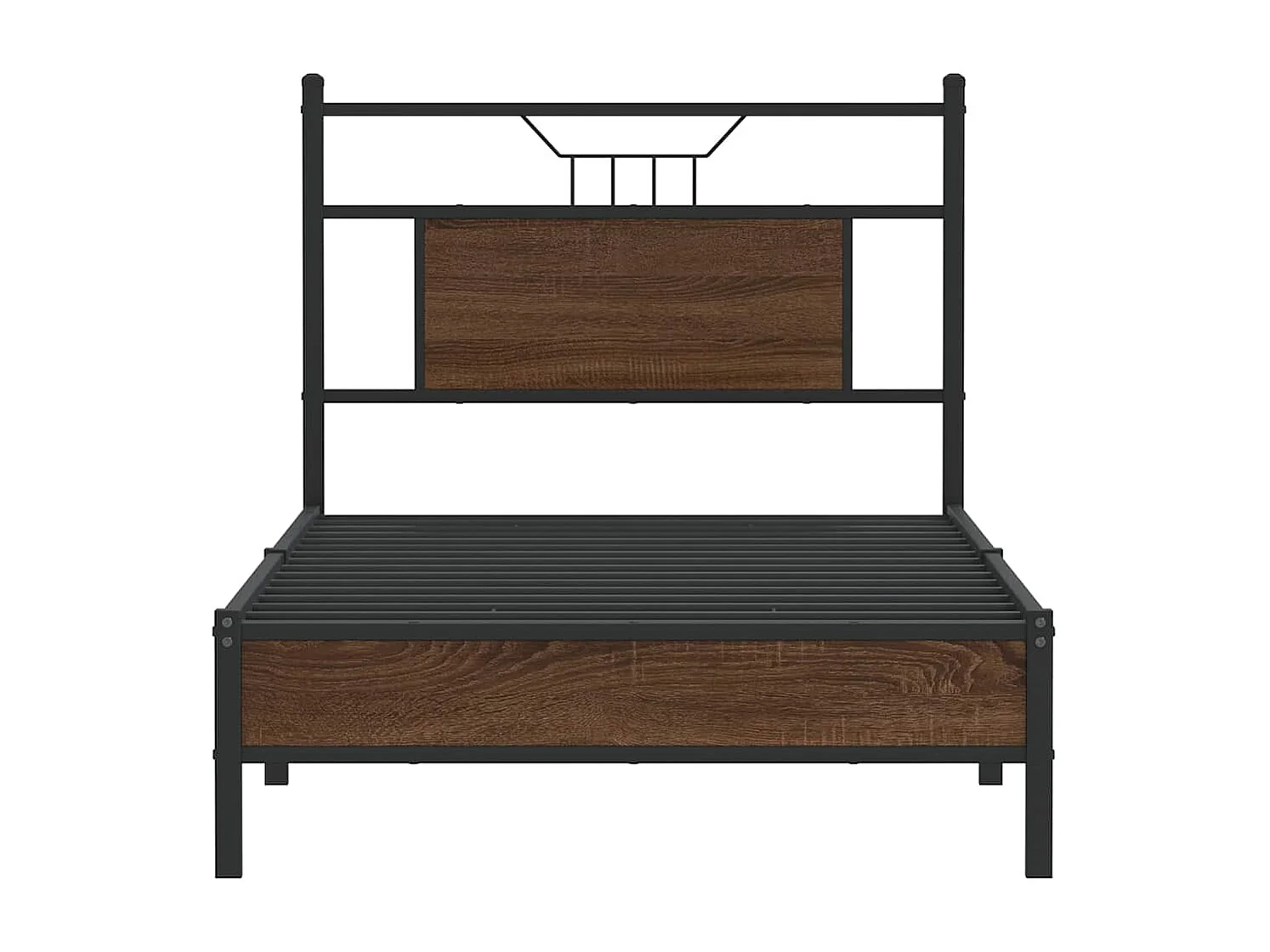 Cadre de lit sans matelas chêne marron 90x200cm bois ingénierie