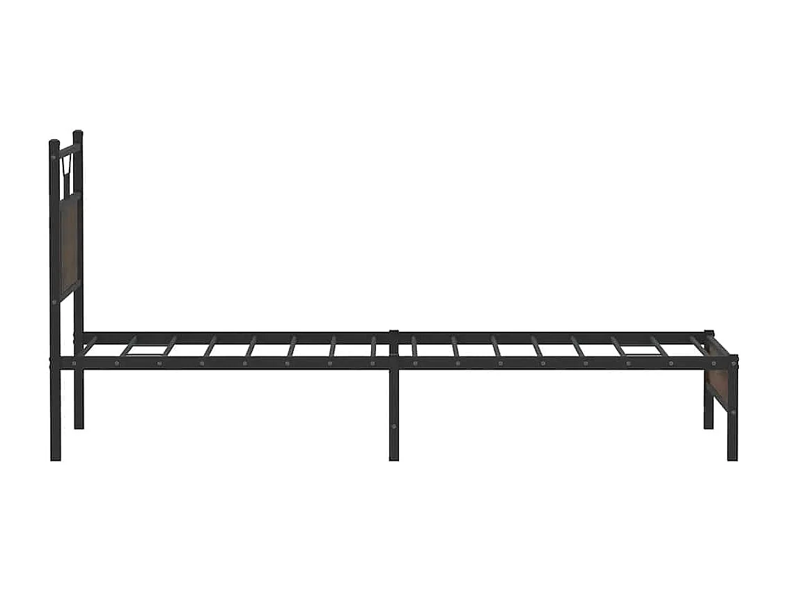 Cadre de lit sans matelas chêne marron 90x200cm bois ingénierie