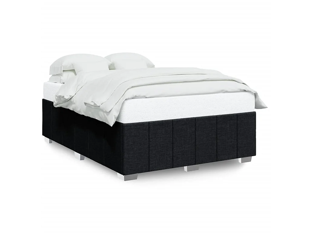 Bedframe zonder matras stof zwart 160x200 cm
