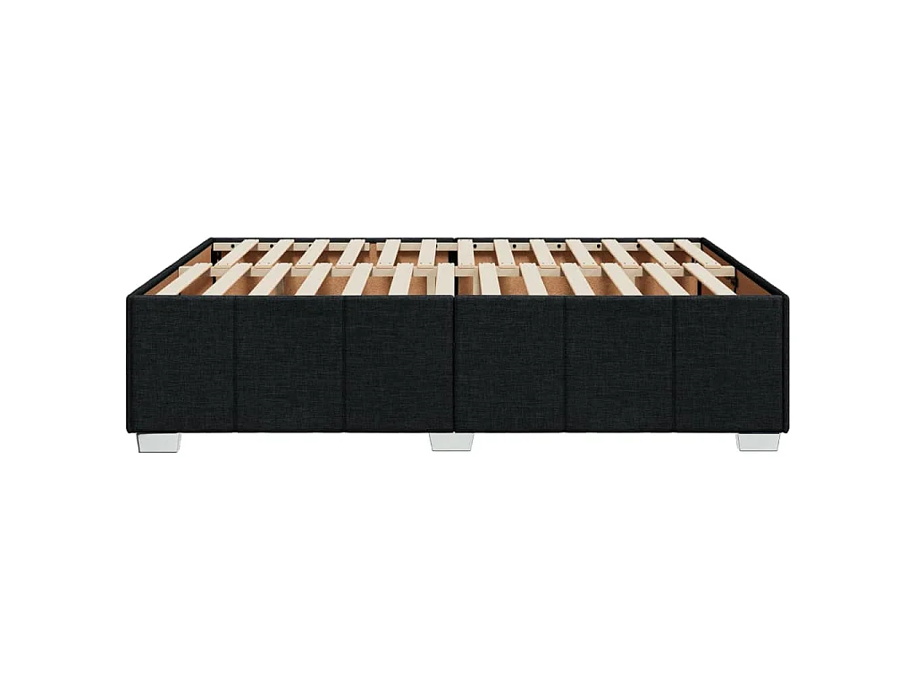 Bedframe zonder matras stof zwart 160x200 cm