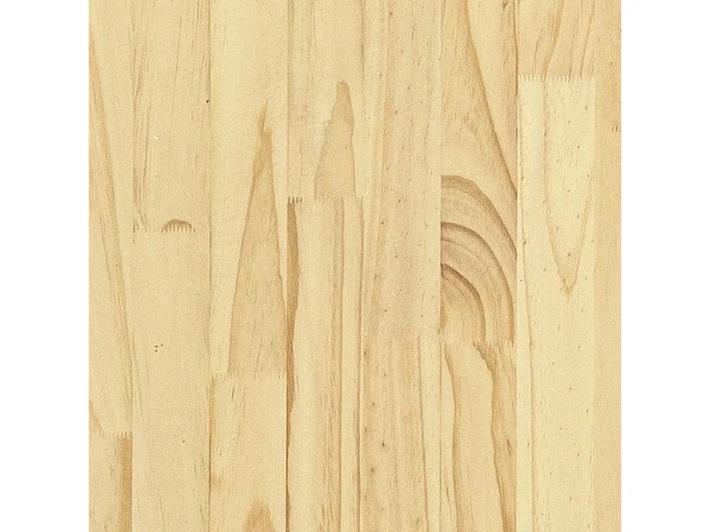 Cadre de lit sans matelas bois massif 140x190 cm