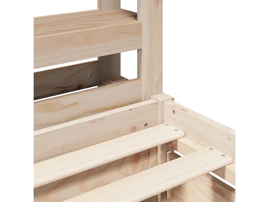 Bedframe zonder matras massief grenenhout 90x200 cm