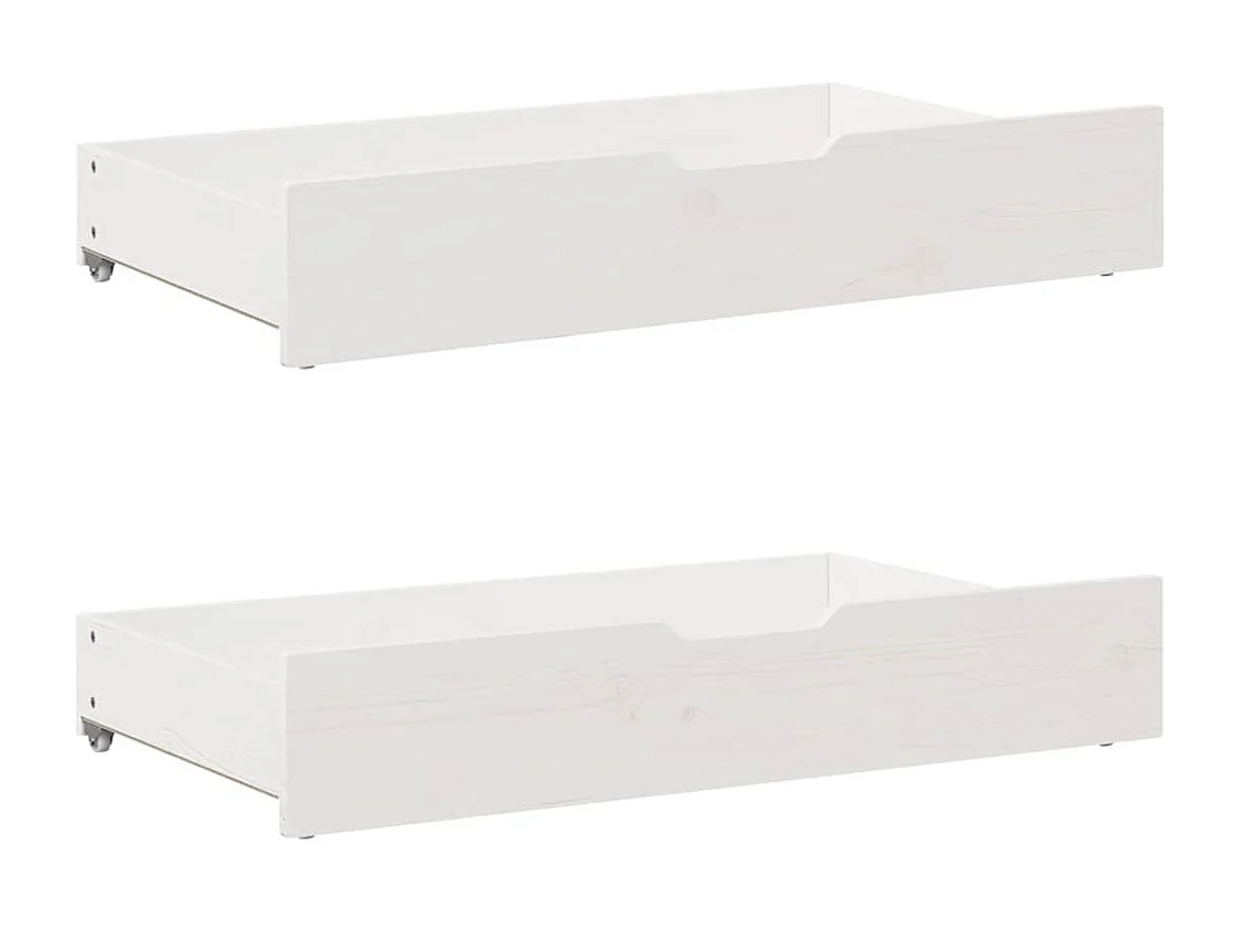 Cama sin colchón madera maciza de pino blanca 180x200 cm