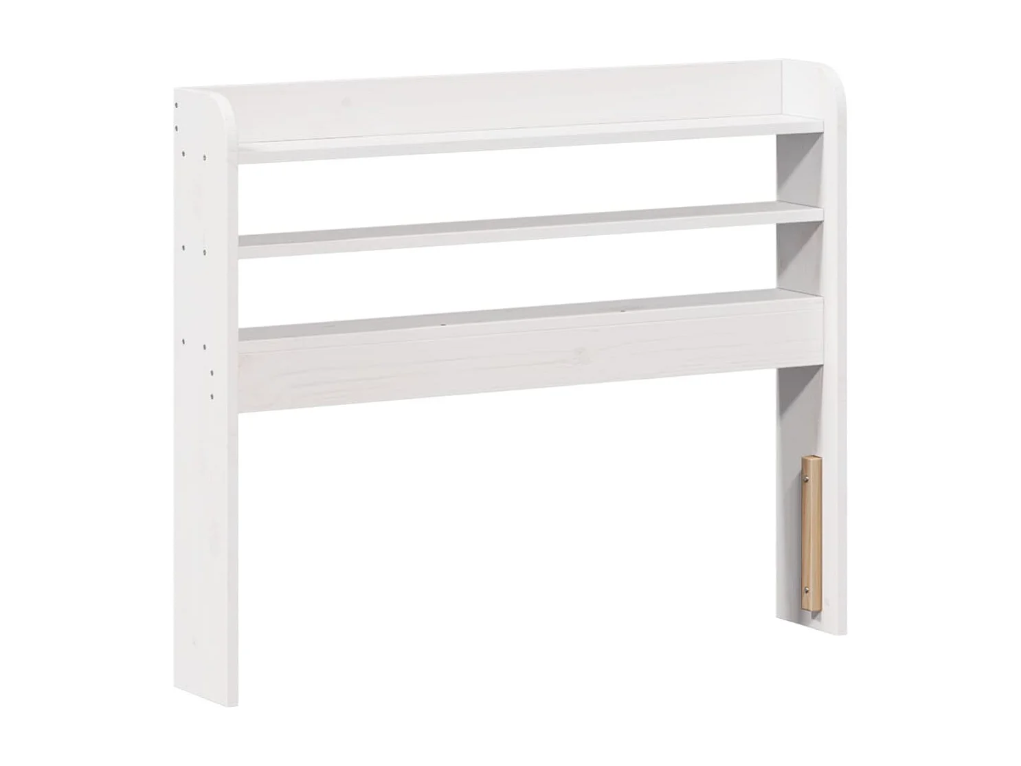 Bedframe zonder matras massief grenenhout wit 140x200 cm