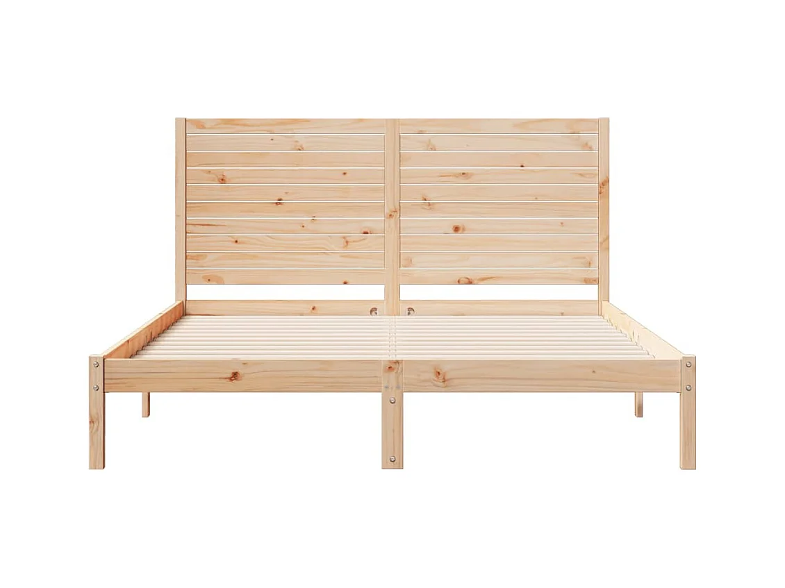 Bedframe extra lang zonder matras massief hout 140x220 cm