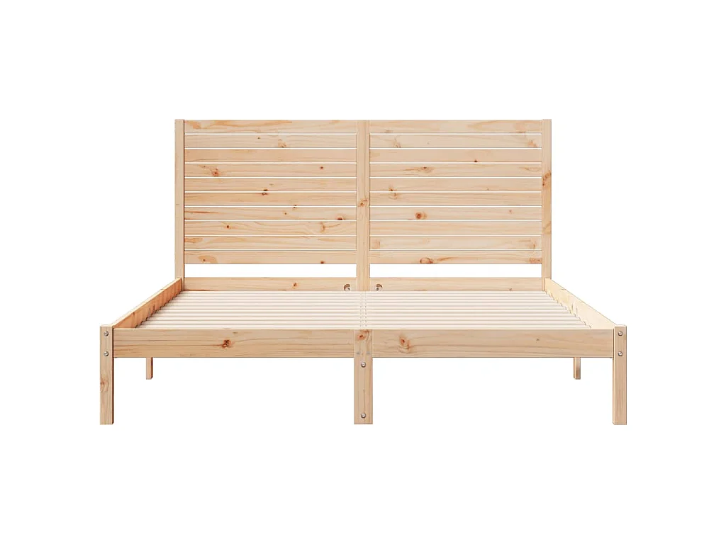 Bedframe extra lang zonder matras massief hout 140x220 cm