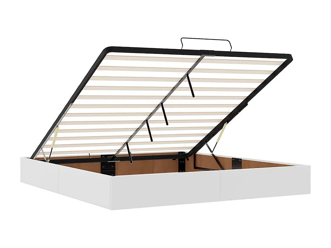 Estrutura de cama otomana sem colchão 180x200 cm branca